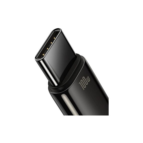 Дата кабель USB 2.0 AM to USB-C 1.0m 100W black Baseus (CAWJ000001) | Зображення 1