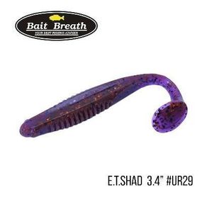 Силіконова приманка, Їстівний силікон Bait Breath E.T.Shad 3,4" (7 шт.) (Ur29 Chameleon／Red・seed)