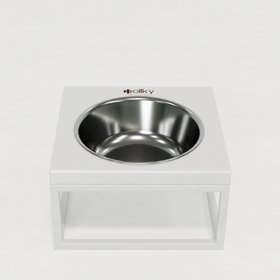 Миска на подставке для кошек и средних собак Hollky Base Solo M (1 × 0,8 л) Solo M-212110-WHWH | Зображення 9