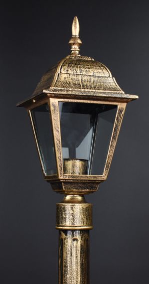 Ліхтар вуличний на ніжці 27099 Золото 77х16х16 см. | Зображення 1
