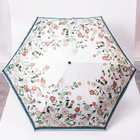 Зонт механический элегантный с принтом прочный надежный из полиэстера диаметр 99 см Зеленый HP-23-15GR