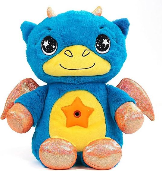 Плюшевий нічник, синій дракон