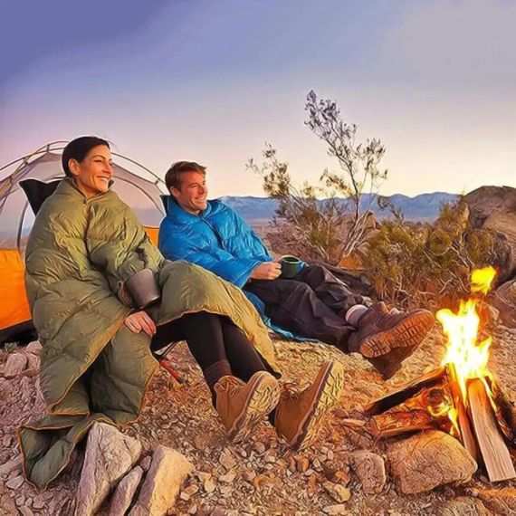 Водонепроницаемое пуховое одеяло 200x140 см для туризма и походов AND-8-AND-9 | Зображення 6