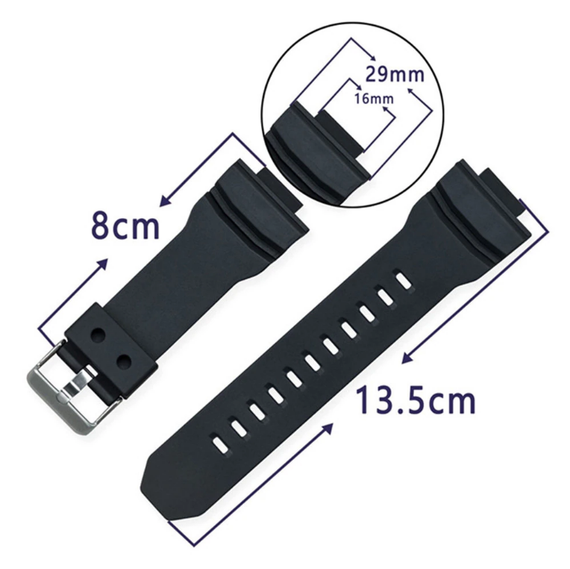 Спортивный ремешок Primo для часов Casio G-Shoсk GA-150 / GA-200 / GA-300 / GA-301 / GLX-150 / GAW-100 | Зображення 5