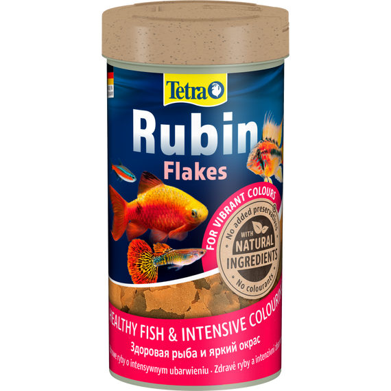 Корм Tetra Rubin Flakes для акваріумних рибок для забарвлення пластівці 52 г/ 250 мл