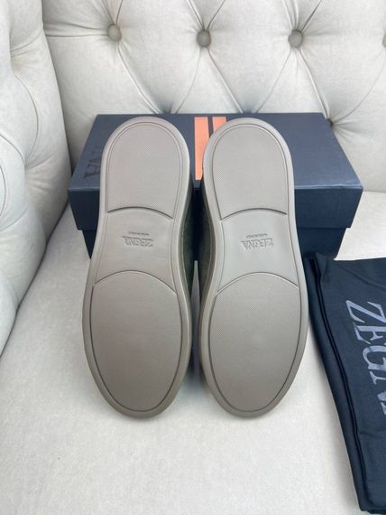 Кросівки Zegna Triple Stitch хакі ob401 | Зображення 2