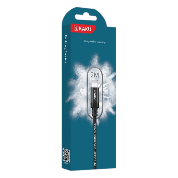 USB кабель Kaku KSC-284 USB - Lightning 2m - Black | Зображення 2