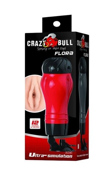 Мастурбатор ротик з вібрацією CRAZY Bull-Flora, BM-00900T47Z-2 Sex Aura | Зображення 9