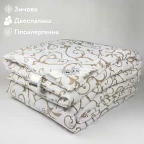 Ковдра антиалергенна зимова двоспальна IGLEN BS 200х220 в бязі (200220BS)
