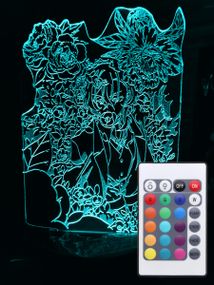 Акриловий світильник-нічник з пультом 16 кольорів Чуя Накахара tty-n000875