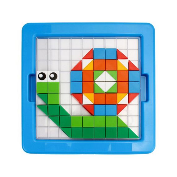 Дитячий розвиваючий набір "Мозаїка" 2215TXK 125 фішок, 6 шаблонів | Зображення 5