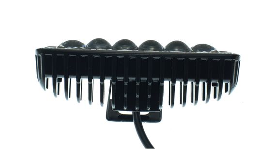 Светодиодная фара AllLight JR-6D-G06-18W 6chip EPISTAR spot линза 9-30V | Зображення 2