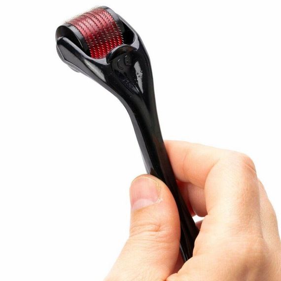 Мезороллер для кожи лица на 540 иголок, DERMA ROLLER / Массажер омолаживающий для лица | Зображення 7