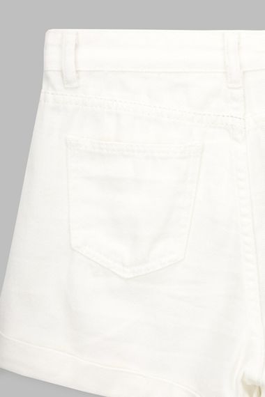 Шорти джинсові жіночі 608 XL Білий (2000990377647S) shop (2000990377647) | Зображення 9