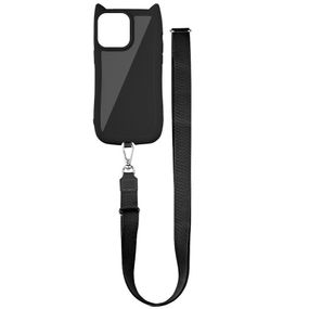 Чохол TPU GETMAN Cat with straps для Apple iPhone 16 Pro (6.3") Black