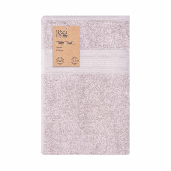 Рушник банний махровий Ardesto SuperSoft ART2270NSP 70х140 см холодно бежевий