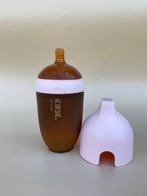 Пляшечка для годування HEORSHE 240 мл Рожева