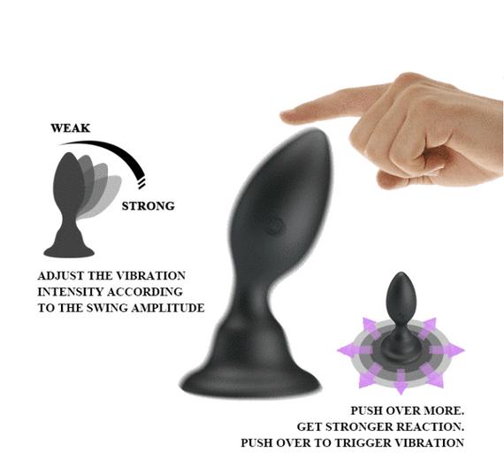Анальний стимулятор із вібрацією PrettyLove — Push Over to Trigger vibration sexstyle | Зображення 4