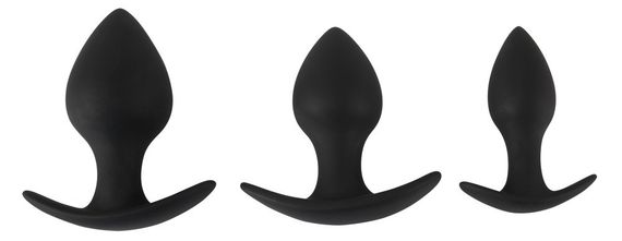 Набір анальних пробок - Black Velvets Anal Trainer Set Sex Aura | Зображення 3