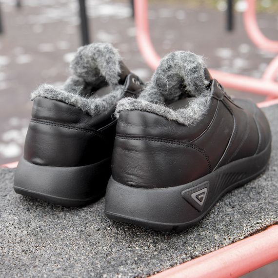 Короткие зимние ботинки кожаные 45 размер | Зображення 1