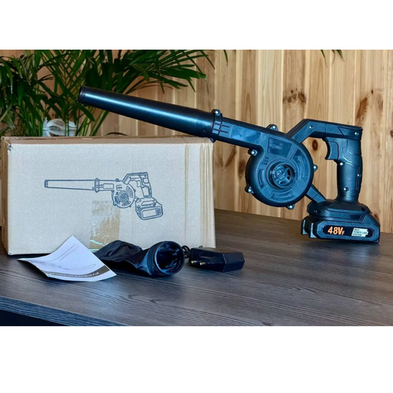 Повітродувка та пилосос 2в1 BLOWER, пилозбірник, повітродувка для збирання листя, з акумулятором | Зображення 5