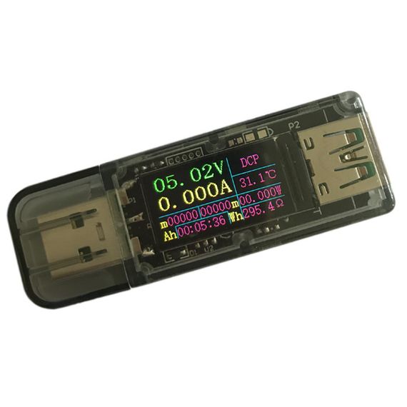 Usb тестер вольтметр, амперметр с дисплеем 5A