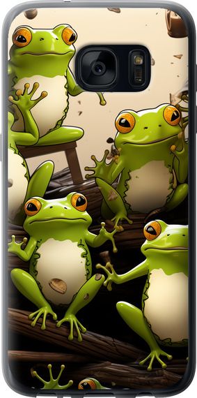 Чехол на Samsung Galaxy S7 G930F Жабки "5656u-106-17620"