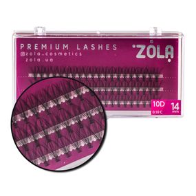 Ресницы-пучки ZOLA 10D 14 mm