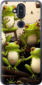 Чехол на Nokia 8.1 Жабки "5656u-1620-17620"