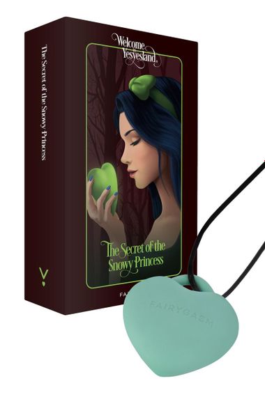 Мінівібратор «Сердечко» FairyGasm PleasureStone green, 9 режимів, на шнурку