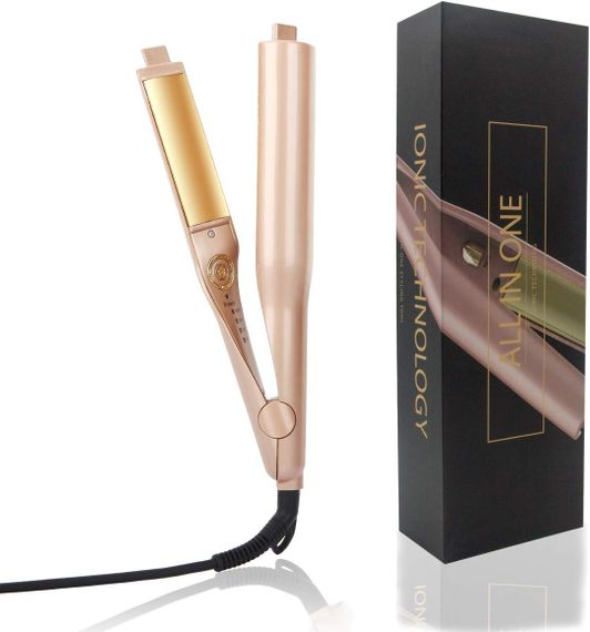 Плойка спиральная HAIR CurlingIron 2в1 WA-1 ∙ Универсальная плойка WA-1 для завивки и выпрямления волос | Зображення 1