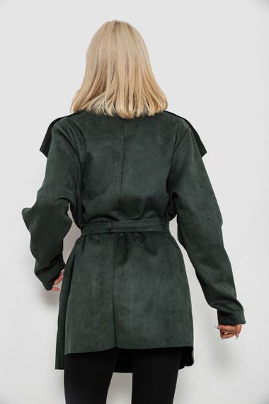 Кардиган женский однотонный, цвет зеленый, 257R001 | Зображення 3