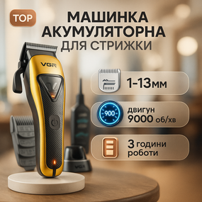 Машинка для стрижки волос домашняя, Беспроводной триммер для стрижки и бритья Электромашинка волос MY-29