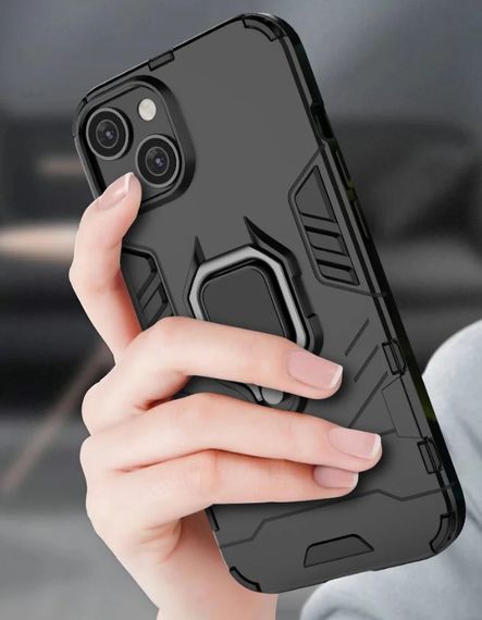 Чехол бампер Primolux Ring Armor для Apple iPhone 14 Plus - Black | Зображення 6