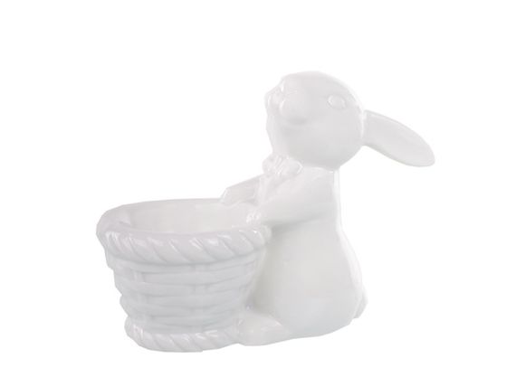 Фарфоровая подставка для пасхального яйца Easter Story: Кролик-хранитель, 10 см
