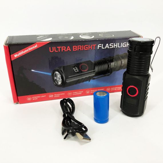 Багатофункціональний тактичний ліхтар, Ліхтарик police оригінал, Алюмінієвий ліхтар 18650 SM-25 | Зображення 3