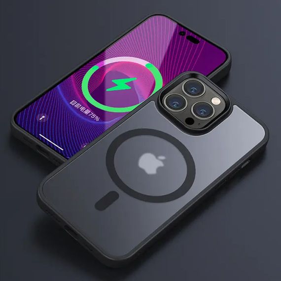 TPU+PC чохол Metal Buttons with MagSafe Colorful для Apple iPhone 12 Pro Max (6.7") | Зображення 5