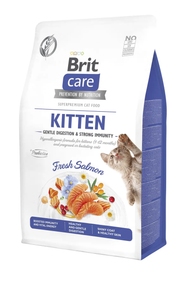 Сухий корм Brit Care Cat Grain Free Kitten Gentle Digestion Strong Immunity для кошенят лосось, 400 г