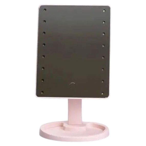 Дзеркало косметичне 21х16 см 16 LED Чорне HP-10-3AP | Зображення 1