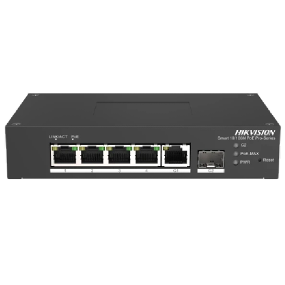 Hikvision DS-3T1306P-SI/HS PoE Комутатор 6 портів керований
