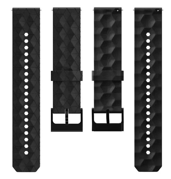 Ремінець Primolux Dimond силіконовий для годинника Amazfit GTS 4 / Amazfit GTS 3 / Amazfit GTS 2 - Black | Зображення 4