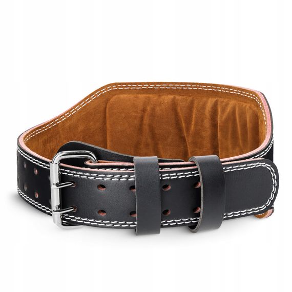 Пояс для важкої атлетики 4FIZJO шкіряний Size M Black (P-5905973404303) | Зображення 6