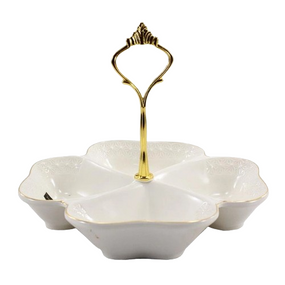 Менажниця 19,1см порцеляна білий LTBH-P1619-A Interos