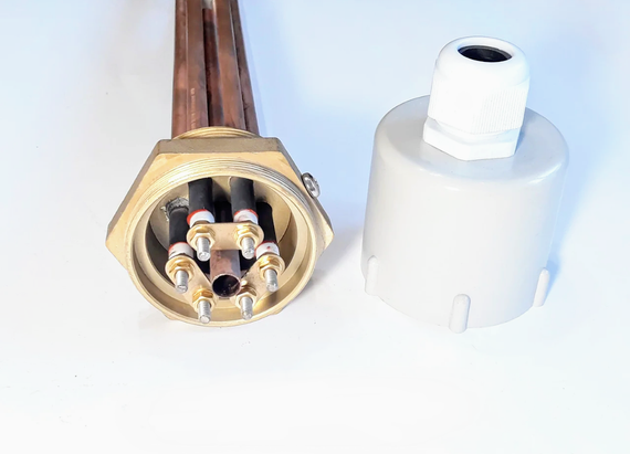 Блок ТЭНов 4500W с резьбой 2" 380V | Зображення 1