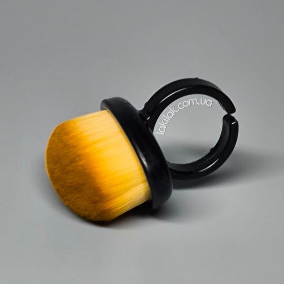 М'яка щітка-кільце для видалення пилу з нігтів (чорна)