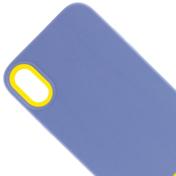 Чохол TPU+PC Bichromatic для Apple iPhone X/XS (5.8") Силікон, Blue / Yellow | Зображення 1