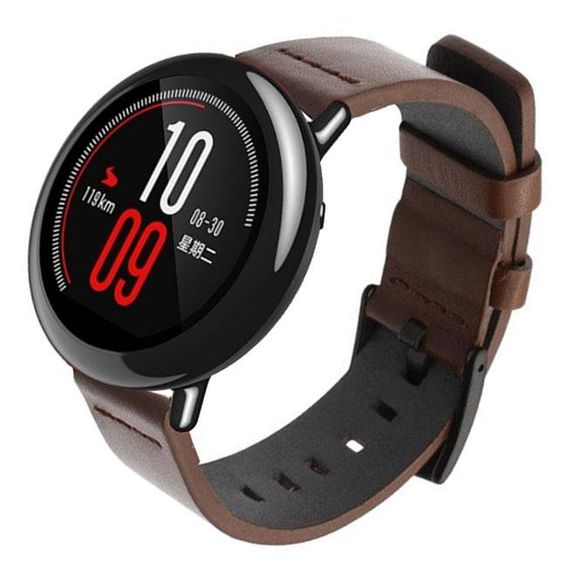Кожаный ремешок Primo Classic для часов Xiaomi Huami Amazfit Sport - Coffee