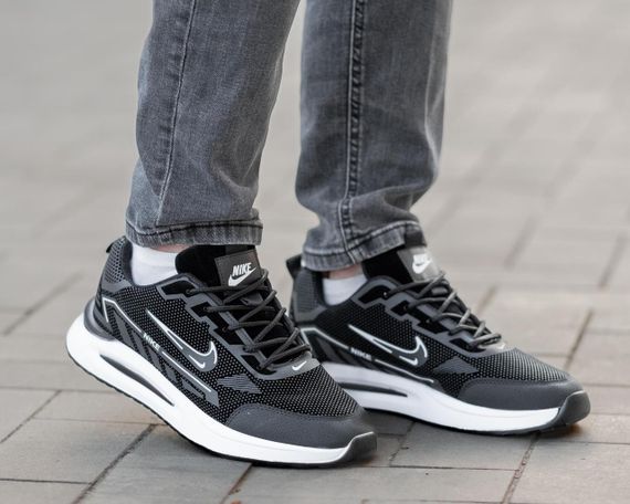 Кросівки чоловічі Nike «Black/White» | Зображення 3