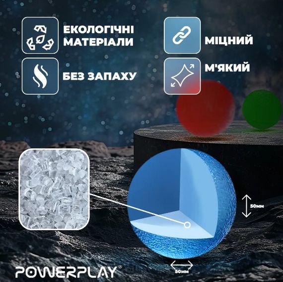 Набір силіконових еспандерів-м'яч (тренажер для кисті) PowerPlay PP-4339 Grip Ball Set (набір 3 шт) (PP_4339) | Зображення 3