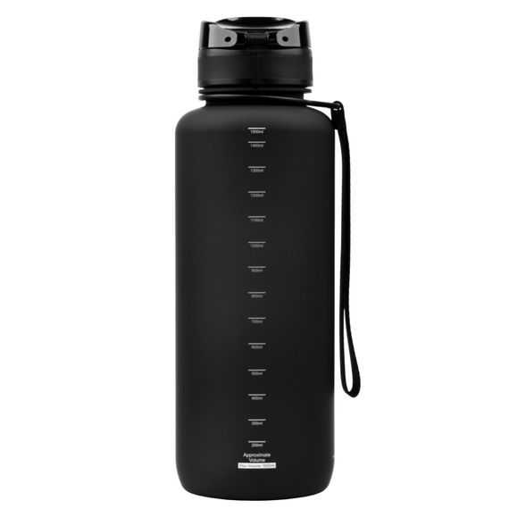 Пляшка для води UZSPACE 3056(Black) 1500 мл, чорна | Зображення 1